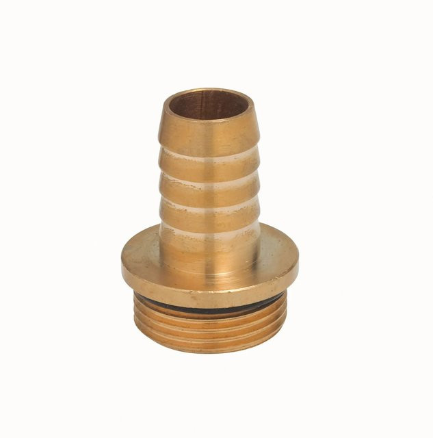 LUX-TOOLS Verschraubung aus Messing in Gold, 31,7 mm (1 1/4 Zoll) mit AG 41,9 mm (R 1 1/4) - Bild 1