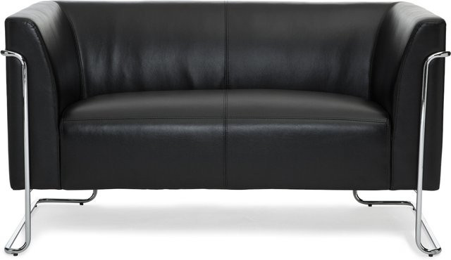 hjh OFFICE Lounge Sofa CURACAO mit Armlehnen aus Kunstleder - Bild 1