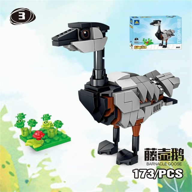 Bai Fen Bai Toys Cartoon Tier Bausteine, Pädagogisches Puzzle, ab 3 Jahre - Bild 1