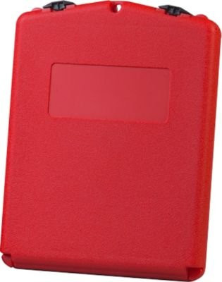 Justrite Dokumentenbox Mittel aus Polyethylen mit Verschluss, Farbe: Rot, B: 27,9 cm, T: 5,4 cm, H: 36,8 cm - Bild 1