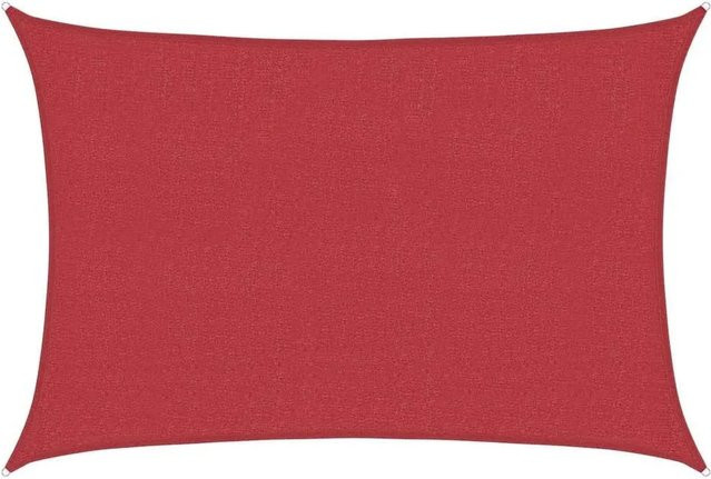 Furnicato Sonnensegel aus HDPE in Rot, Rechteckig, B x T: 5 x 4 m - Bild 1