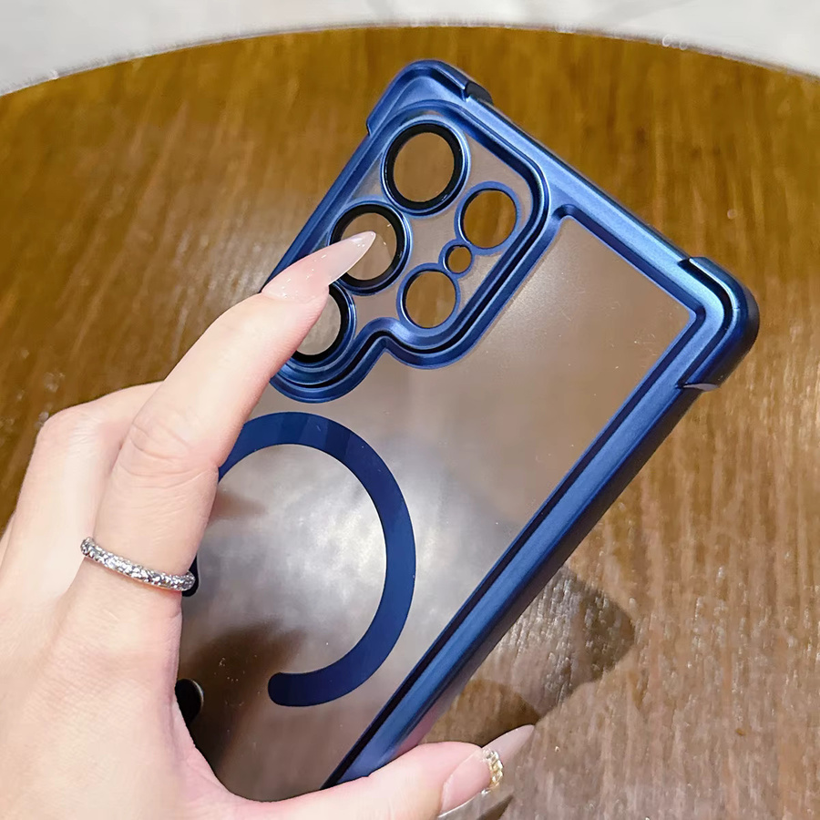 Magnetische Schutzhülle für Samsung Galaxy S26 Ultra und S26 Plus, Transparente MagSafe kompatible Hülle mit galvanisiertem Stoßfänger und Kameraschutz - Bild 4