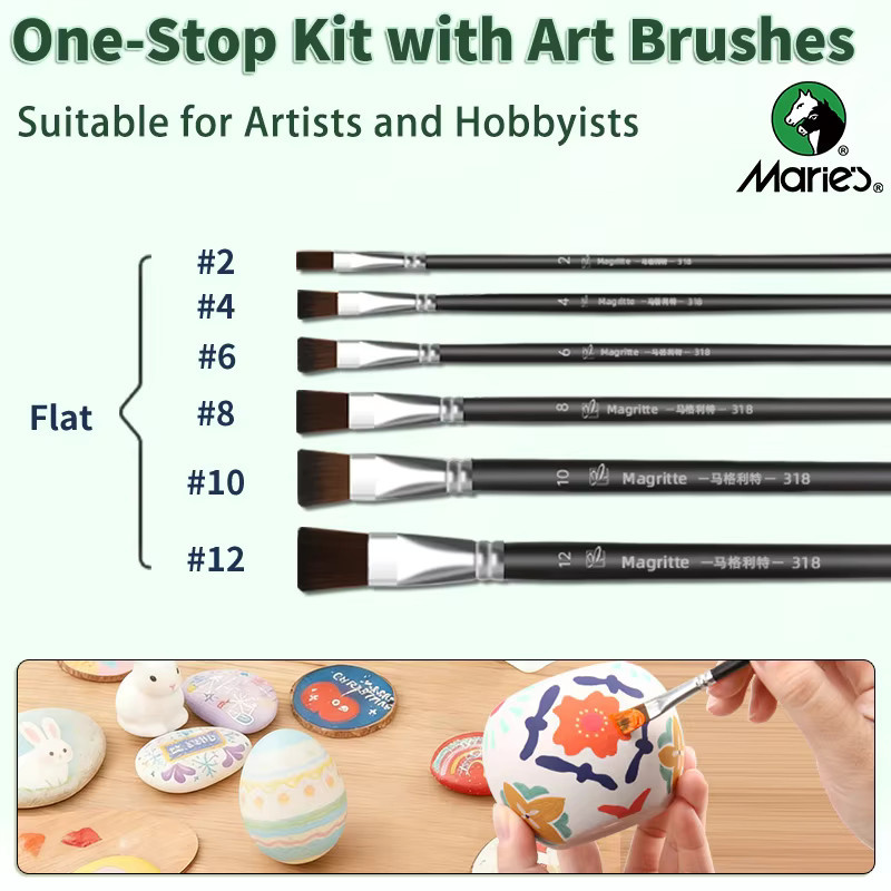 Marie 19-teiliges Acrylfarben-Set in Multicolour mit 12 Farben à 12 ml und 7-teiligem Kunstwerkzeug für professionelle Künstler - Bild 6