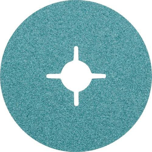 PFERD Zirkon Fiberscheibe Ø 115 mm Z50 in Türkis für hohen Abtrag auf Stahl, 25 Stück - Bild 1