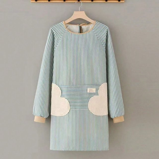 XYNN Schürzenkleid mit Handtuchrückseite gestreift in Blau für Erwachsene - Bild 1