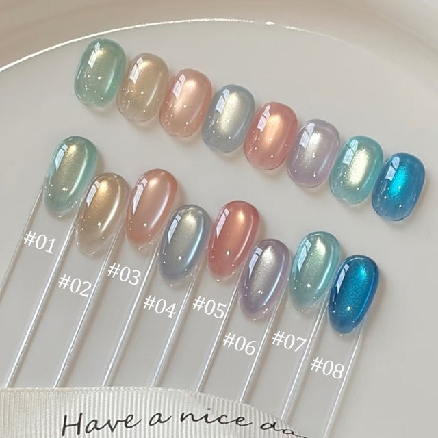 PSK Gel-Nagellack, Blau-Grün, Schimmernd - Bild 1