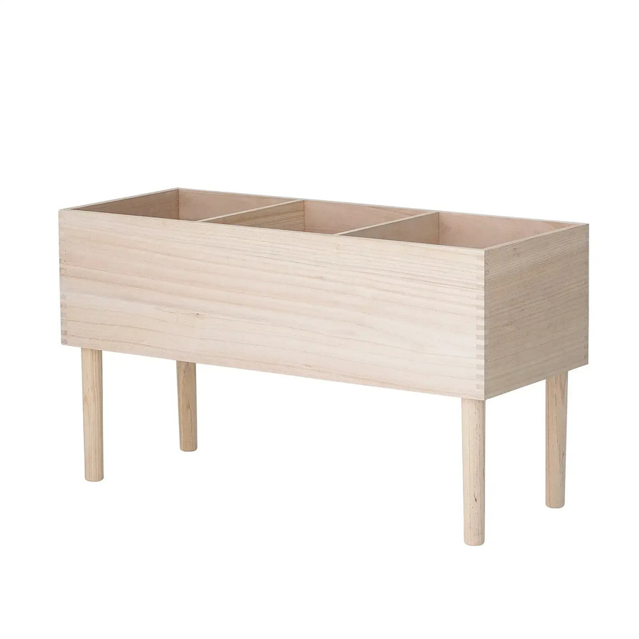Bloomingville Schrank Douve in Nature Brown aus Paulowniaholz, Breite: 91 cm, Tiefe: 35 cm, Höhe: 35 cm - Bild 1