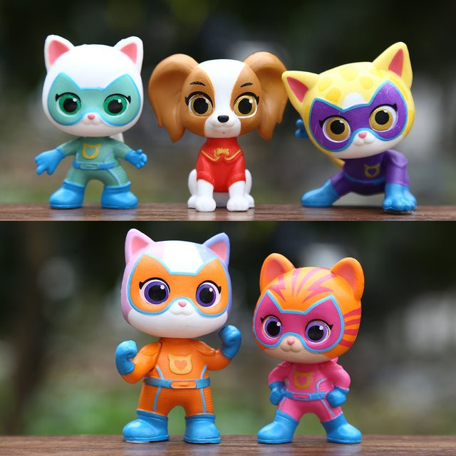 Disney Superkitties Spielzeugpuppe, Actionfiguren, 5-teiliges Set - Bild 1