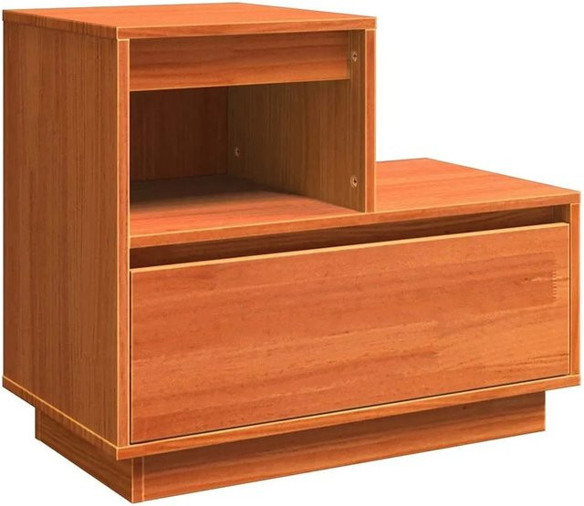 vidaXL Nachttisch aus Kiefer Massivholz in Wachsbraun B/T/H: 60 x 34 x 51 cm - Bild 1