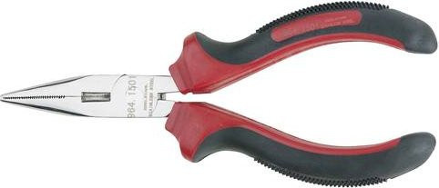 KS Tools Telefonzange aus Edelstahl in Rot, Länge: 15 cm - Bild 1