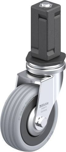 Blickle Lenkrolle LRA-VPA 75G-FA-EV04 in Schwarz und Grau mit 75 mm Rad-Durchmesser und einer Tragfähigkeit von 60 kg - Bild 1