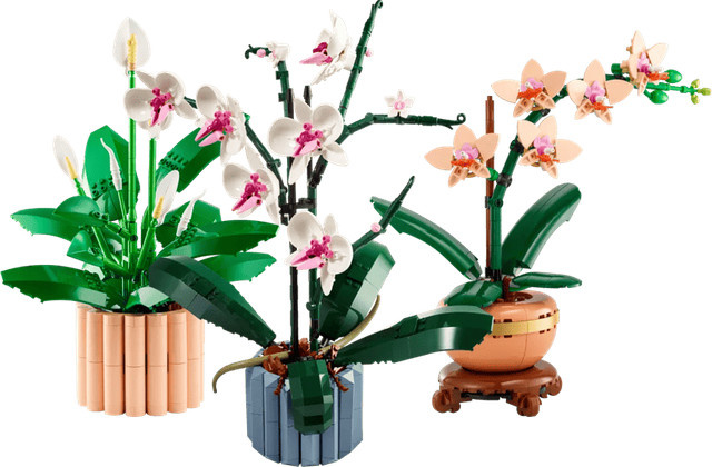 LEGO Blumentrio Blumen Orchidee Friedenslilie Set - Bild 1