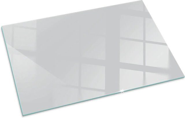 Tulup Glasplatte für Kamin in Grau, Rechteck, B: 100 cm, T: 70 cm - Bild 1