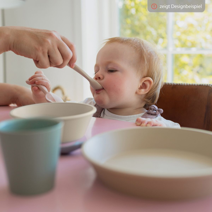 Bibs 2-tlg. Löffel-Set aus Silikon in Blush Pink, BPA-frei und ergonomisch geformt - Bild 3