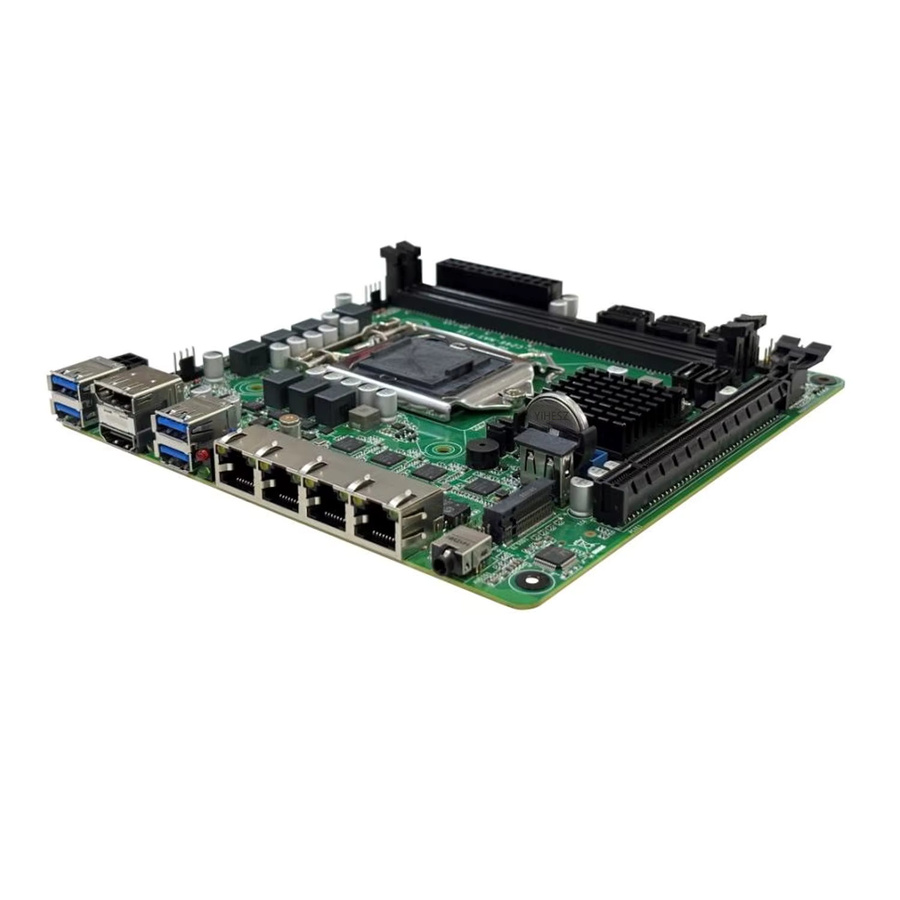 YiHESZ C246 Mini-ITX NAS Motherboard in Grün, LGA1151 für 8./9. Generation Intel Core CPU, 8x SATA 3.0, 4x I226 2.5G LAN, 2x M.2 NVMe, 2x DDR4, PCIe 16x - Bild 3