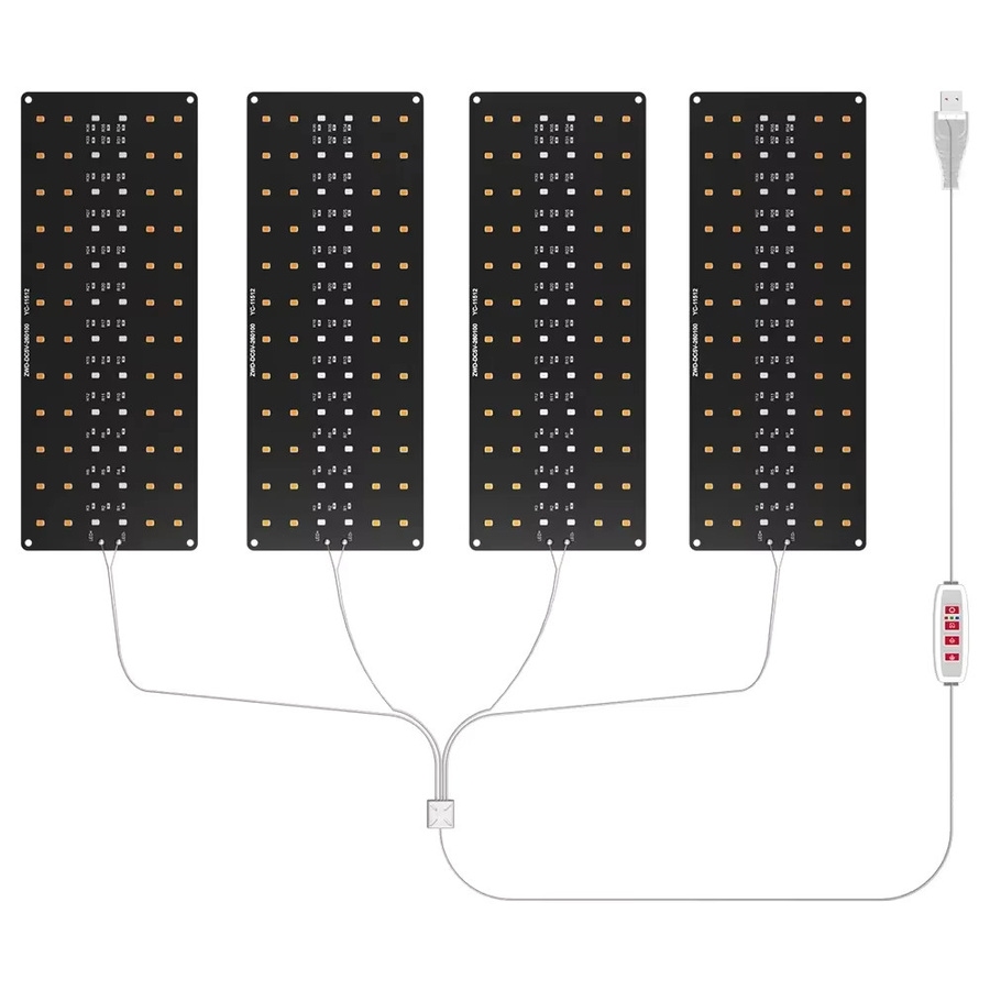 CanLing Vollspektrum Quantum Board LED Pflanzenlampe mit Timer für Kaktus, Gemüse und Obst, DC5V USB Anschluss - Bild 5