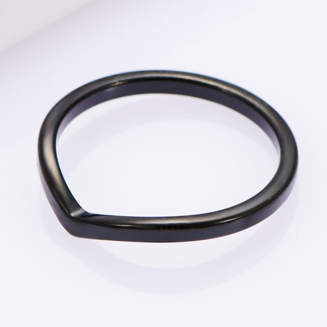 Ring Edelstahl, Herzform, Gold und Silber, Unisex - Bild 1