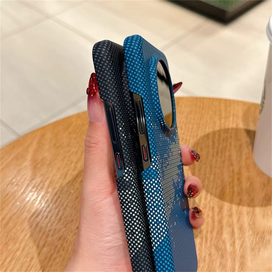 Stoßfeste Kevlar-Carbonfaser Schutzhülle mit Magnetfunktion für Honor Magic 6 Pro und Honor Magic 6 Ultra in Schwarz oder Blau - Bild 2