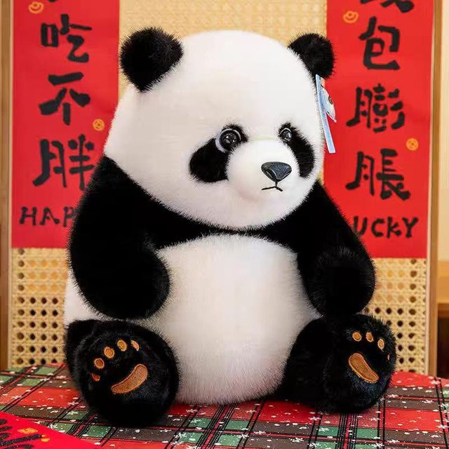 Joyful toys Panda Eisbär Wurfkissen, Plüschpuppe, 35cm - Bild 1
