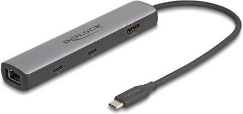 Delock USB-C Dockingstation 87865 mit HDMI, 2,5GbE Ethernet und USB-A in Schwarz/Grau - Bild 2