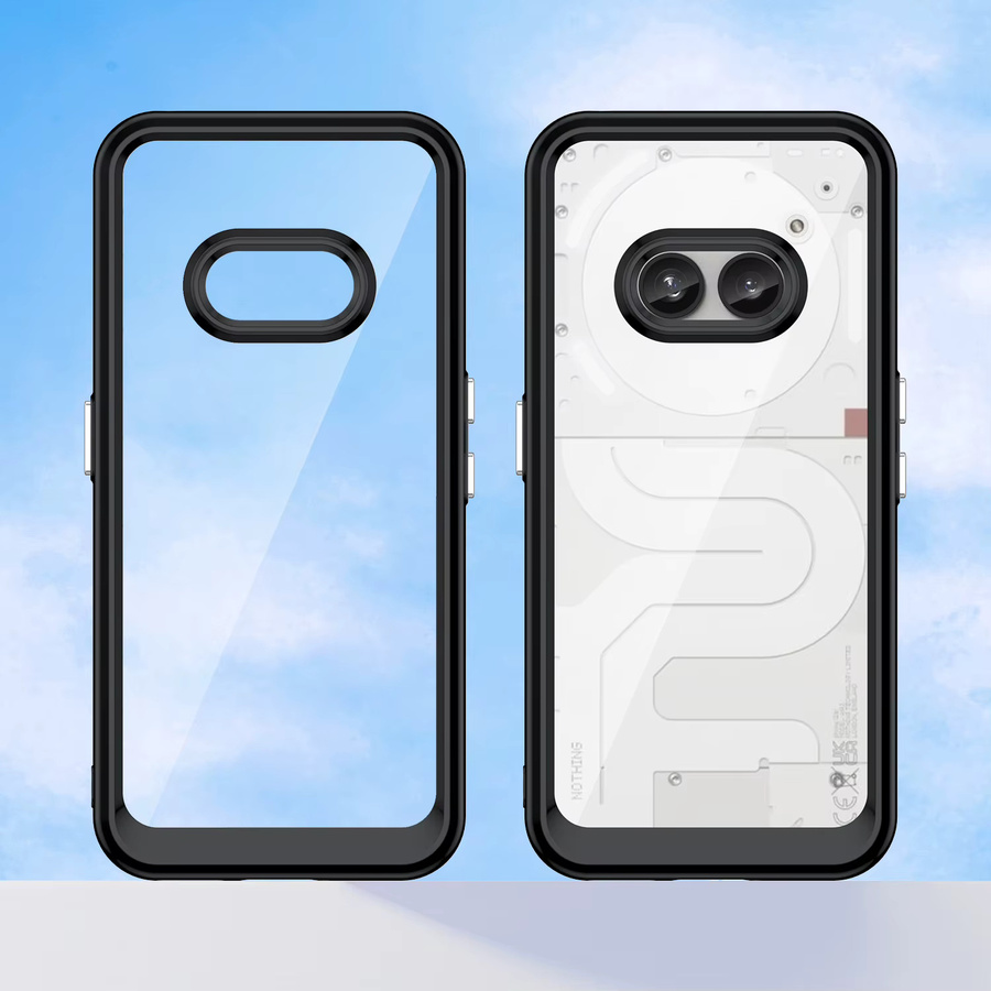 Nothing Phone 2a Schutzhülle Transparent mit Soft Frame und Hard Case Design - Bild 3