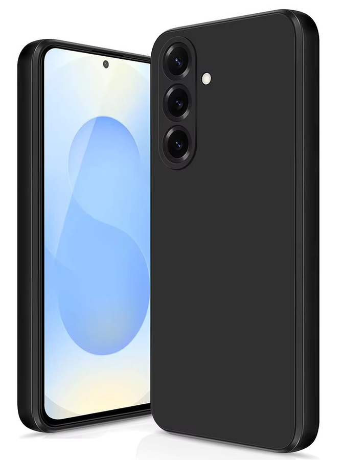 Luxuriöse Flüssigsilikonhülle für Samsung Galaxy A16 A26 A36 A56 A06 A07 A17 4G 5G in Blau oder Schwarz - Bild 3