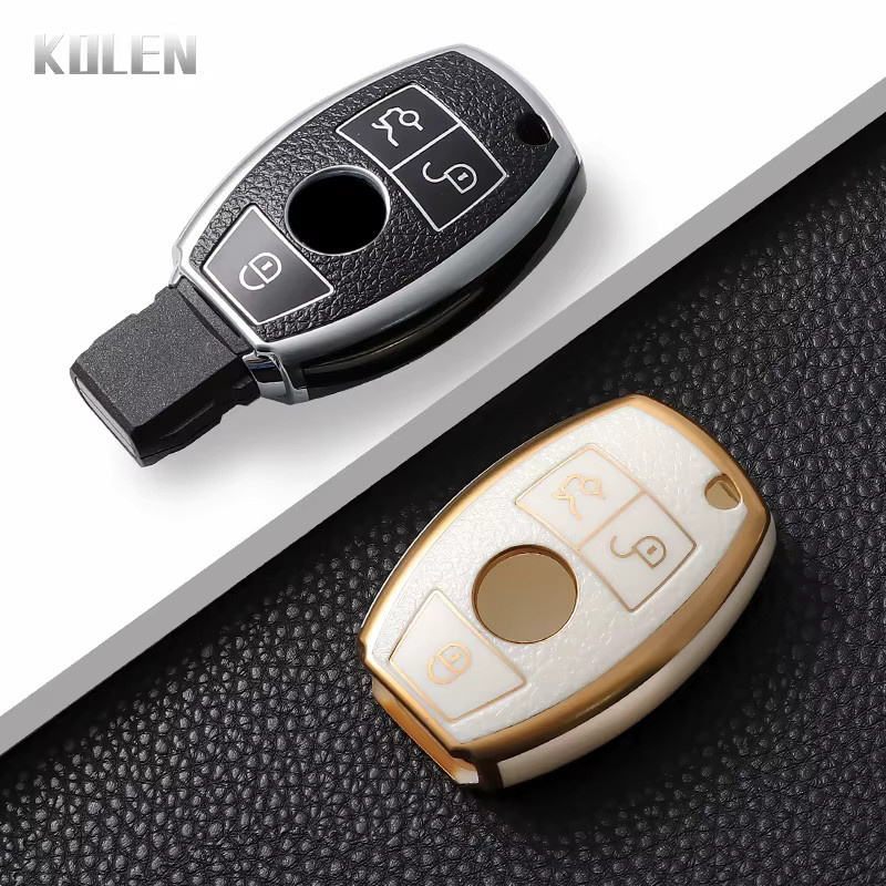 KOLEN TPU Schlüsselhülle für Mercedes Benz A C E S G Klasse GLA CLA GLK ML GLC CLS W204 W176 W212 W463 W205 - Bild 2