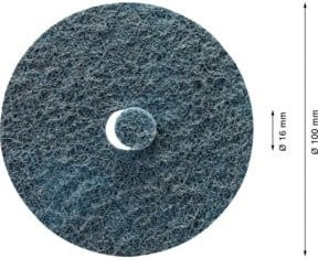 Bosch EXPERT N477 SCM Schleifscheibe für Winkelschleifer, Blau, Durchmesser: 100 mm, Breite: 16 mm - Bild 1