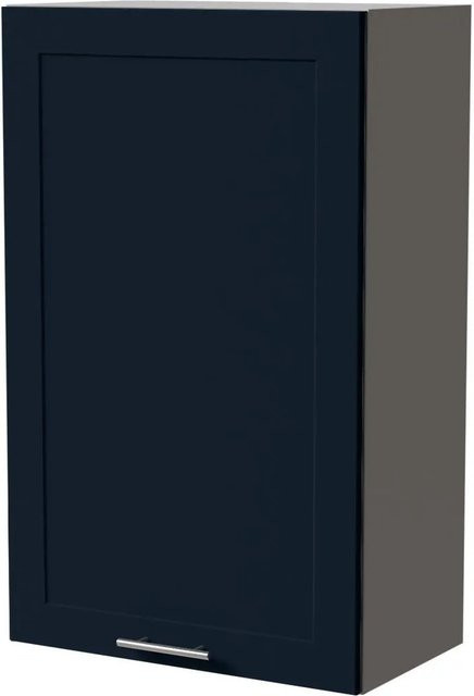 Feldmann-Wohnen Hängeschrank Oslo W4/60/60/96 in Grau und Indigo Matt, B/T/H: 60 x 32,5 x 96 cm - Bild 1
