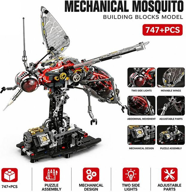 Linyi toy Mücke, Bausteine, 747 Teile, ab 14 Jahre - Bild 1