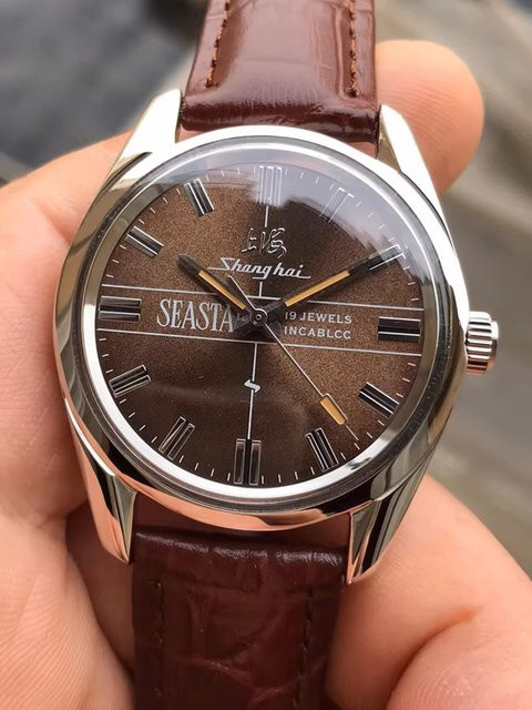 KEAOIRUS Armbanduhr, Handaufzug, 36 mm, Herren, Leder, Schwarz - Bild 1