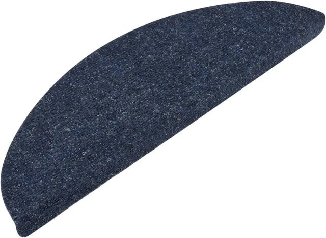 vidaXL Stufenmatten selbstklebend, 15 Stück, Blau, rutschfest und schalldämmend, B/T/H: 56 x 17 x 3 cm - Bild 1