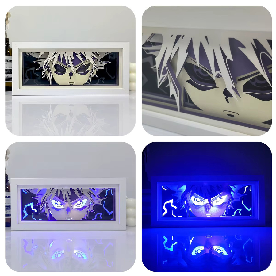 Bandai Anime-Serie bunte Lichtbox mit Papierschnitt-Effekt und Fernbedienung als Nachtlicht für dein Schlafzimmer - Bild 3