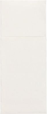 Papstar Bestecktaschen Royal Collection aus Premium-Tissue, weiß, B: 20,0 cm, H: 8,25 cm, 6 x 50 Stück - Bild 1