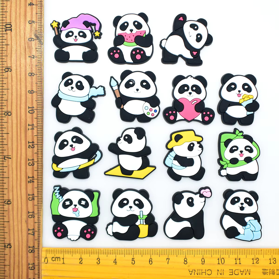Schuh Charms Panda Tiere Cartoon, PVC, Kinder - Bild 3