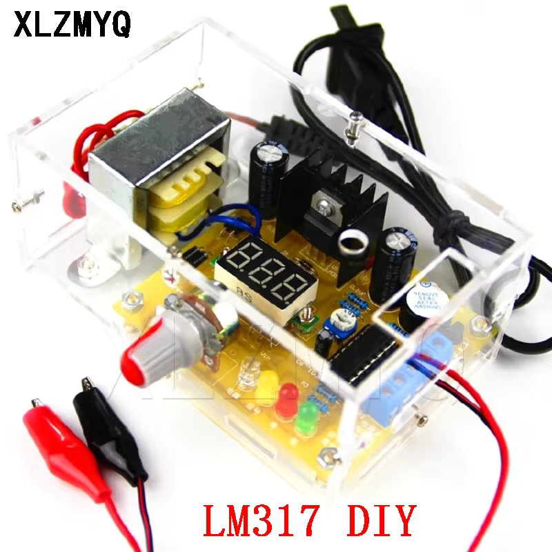 DIY Elektronik-Bausatz LM317 Einstellbare Spannungsregler Abwärtsstromversorgung Leiterplatte für Arduino, Multicolour - Bild 2