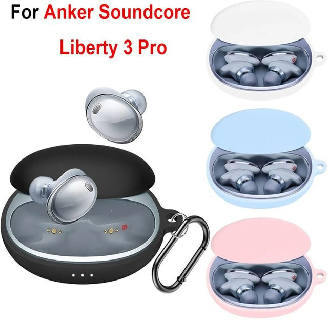 Staubdichte und waschbare Anti-Drop Schutzhülle für Anker Soundcore Liberty 3 Pro in Rot - Bild 1