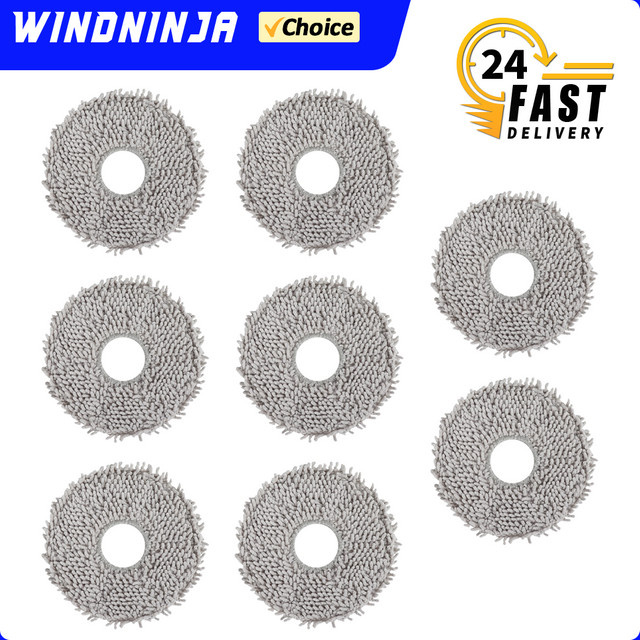 WINDNINJA Mopp-Tücher passend für Xiaomi X20, X10, X10 Plus, X20 Max, ECOVACS X1S PRO, X2 OMNI, T20 OMNI, T30 sowie Dreame L20 Ultra und L30 Ultra - Bild 1