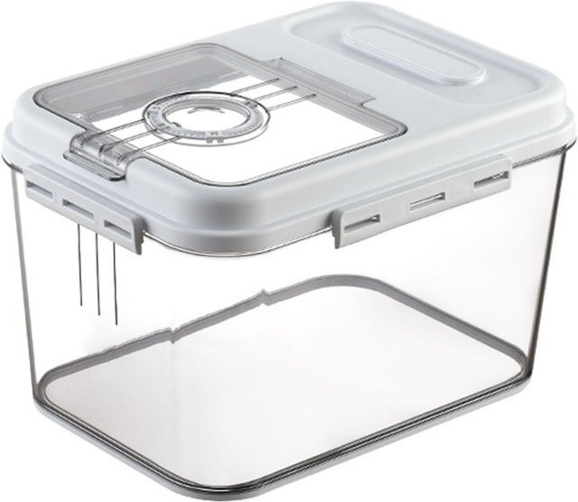 CosyHome Reisbehälter aus Kunststoff mit Magnetdeckel, versiegelt und auslaufsicher, Weiß, 7,5 kg - Bild 1