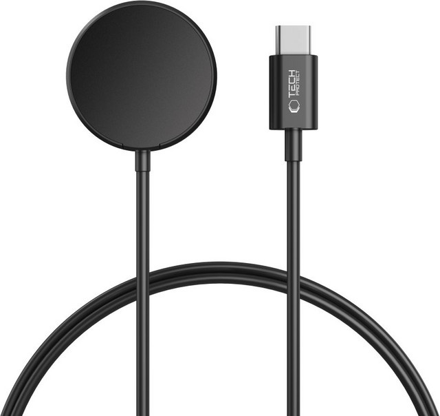 Tech-Protect MC03 Ultraboost Wireless-Ladegerät für Samsung Galaxy Watch, USB-C, Schwarz - Bild 1