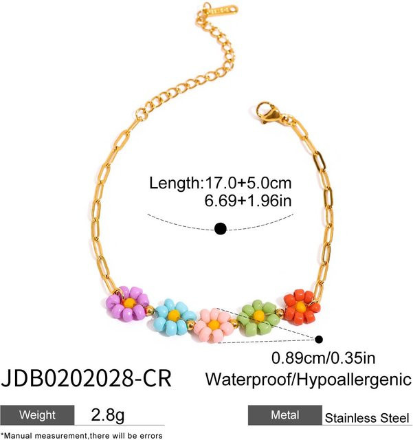 Zora Armband, Edelstahl, Bunt, Perle, Zirkonia, Damen - Bild 1