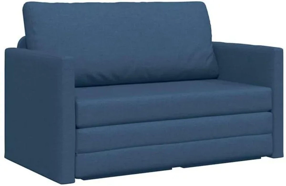 Modernes Schlafsofa von vidaXL in Blau aus Stoff und Metall, B/T/H: 124 x 71 x 78 cm - Bild 1