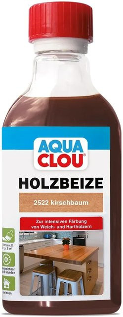 Clou Aqua Clou Holzbeize Kirschbaum, Farbe: Braun, 250 ml - Bild 1
