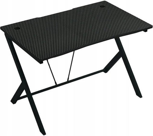 Rebiko Gaming-Schreibtisch im Industrial Design, Farbe Schwarz, B/T/H: 100 x 50 x 75 cm