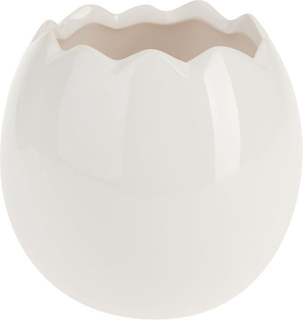 VBS Deko-Ei aus Porzellan für Ostern, Weiß, offen - Bild 1