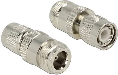 Delock N-Adapter N-Buchse auf TNC-Stecker in Silber - Bild 1