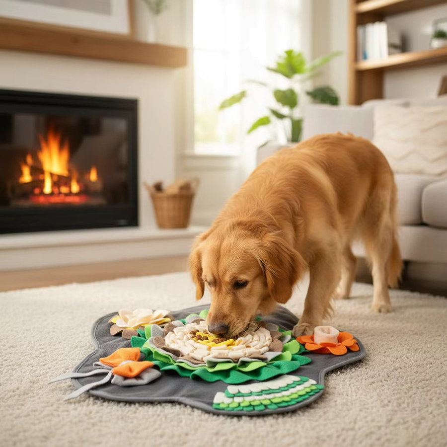 STERN Blume Haustier Schnupftabak Matte, Interaktives Spielzeug, Indoor Hund Training - Bild 3
