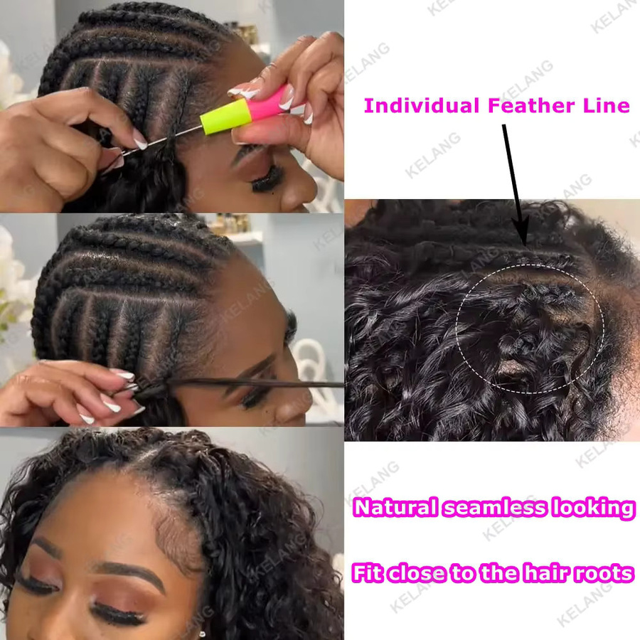Charming Queen Crochet Hair, Kinky Curly, Echthaar-Extensions - Bild 2