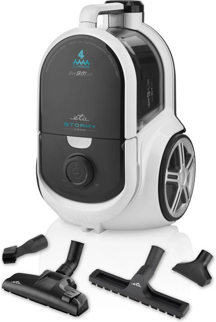 STORMY HOME Bodenstaubsauger bagless in Weiß mit HEPA H13 Filter und Hartboden-Düse - Bild 1