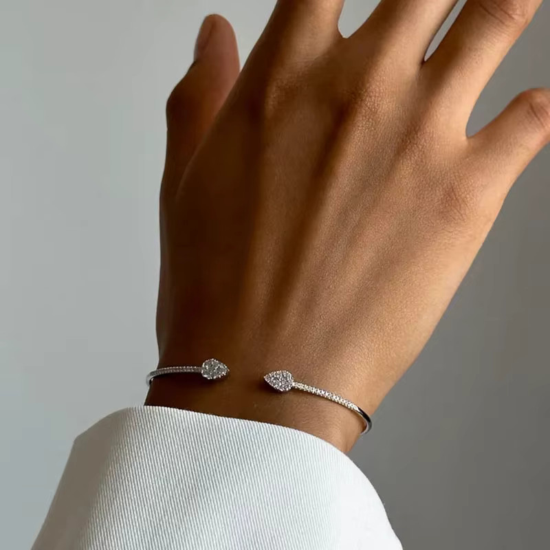 Rethyertp jewelry Manschettenarmband, Gold, Diamant, Unisex - Bild 3